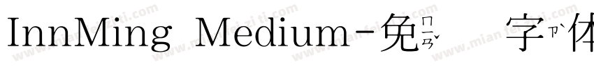 InnMing Medium字体转换